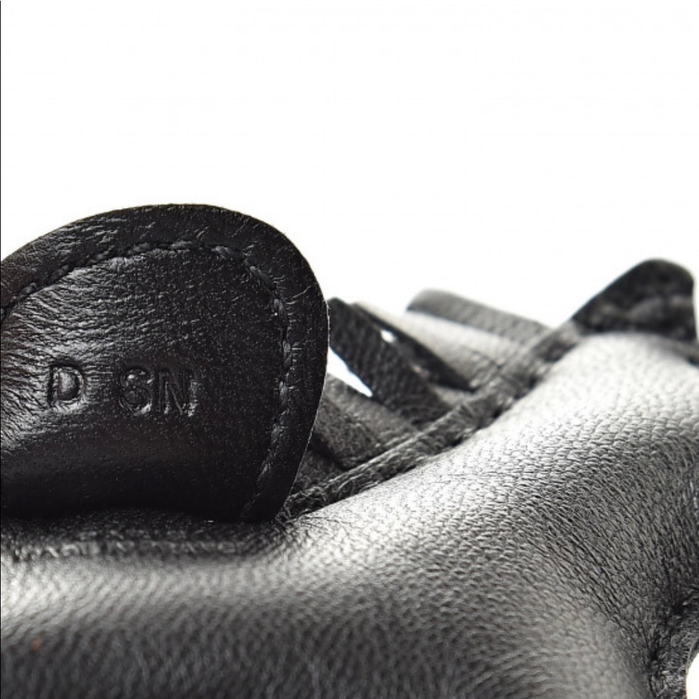 RARE HERMÈS Milo Lambskin Grigri Rodeo Horse Bag Charm PM So Black - Picture 9 of 16